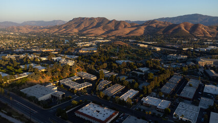 Aerial View of Thousand Oaks, Conejo Valley, California