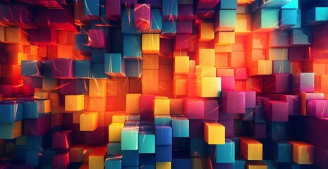 wallpaper desktop with bright and colorful objects