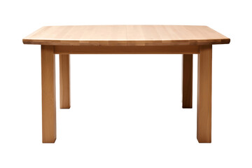 Modern Simplicity Isolated Wooden Table, Generative Ai