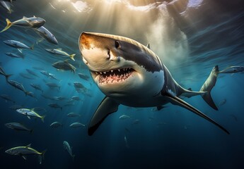 Great White Shark Close up Shot