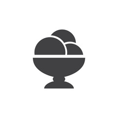 ice cream icon vector isolated on white background