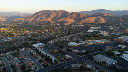 Aerial View of Thousand Oaks and Conejo Valley, California