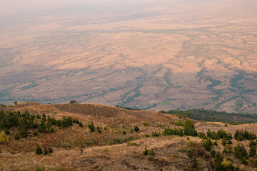 Fototapeta na wymiar Scenic view of Rift Valley seen from Mbeya Rift Valley View Point In Mbeya Region, Tanzania