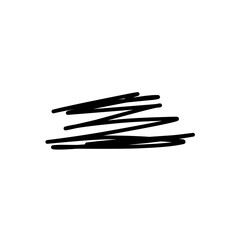 Scribble line icon