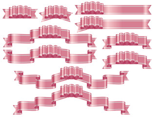 Obraz premium リボン線013-4波W