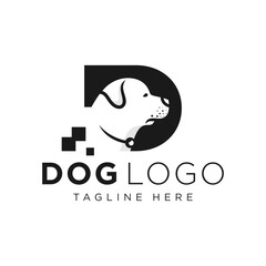 dog technology logo design