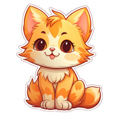 orange cat cartoon