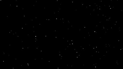 Stars on a black background. illustration of stars in the night sky.
