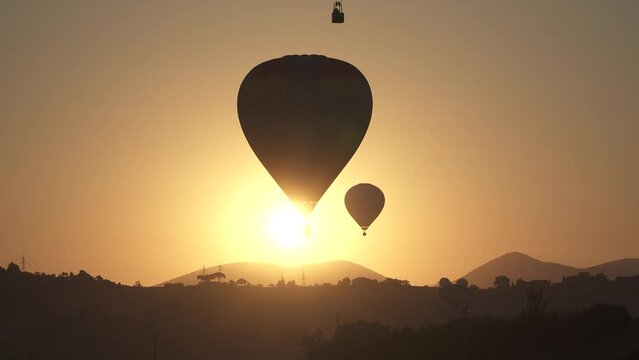 Mongolfiere in volo sull'Umbria