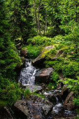 Labský důl, Pančavský vodopád, Krkonoše, Giant Mountains, Riesengebirge, Karkonosze, Dolina...