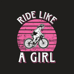 Just Ride. Mountain Biking T-Shirt design, Vector graphics, typographic posters, or banner. 