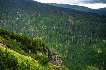 Labský důl, Pančavský vodopád, Krkonoše, Giant Mountains, Riesengebirge, Karkonosze, Dolina...