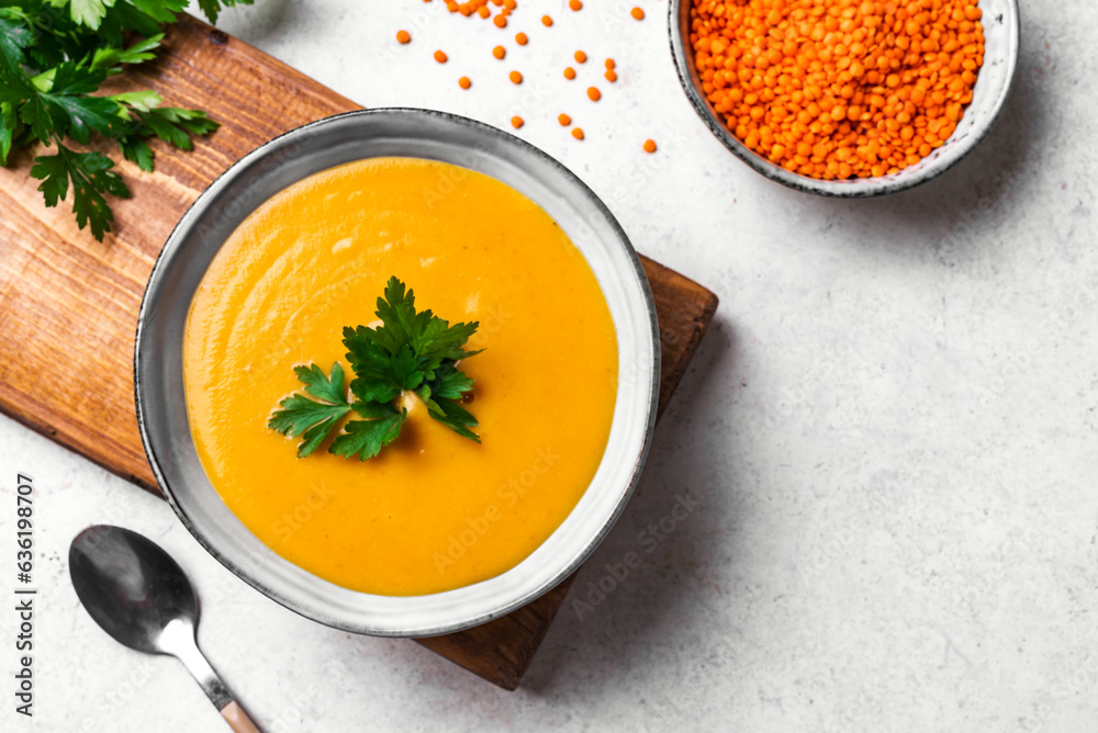 Poster red lentil soup