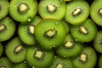 Delicious fresh kiwi total background