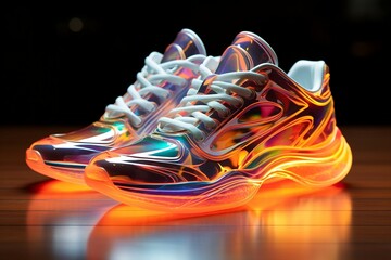 Holographic footwear and sports for physical fitness, Generative Ai