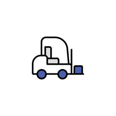Focklift icon design with white background stock illustration