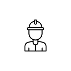 Engineer icon design with white background stock illustration