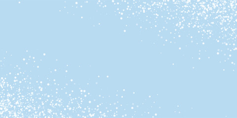 Snowy christmas background. Subtle flying snow