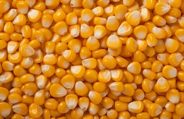 Corn texture. Yellow corns as background.