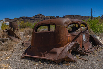 Fototapeta premium Route_66_Oldtimer_verrostet