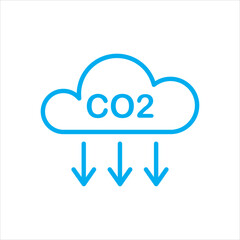 CO2 icon vector illustration symbol