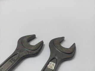 wrench isolated on white background with copy space