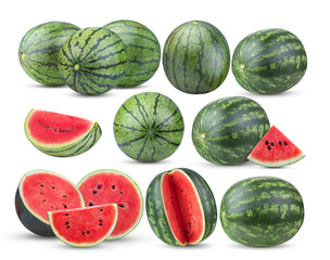 watermelon isolated on transparent png