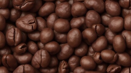 Ultra-realistic, high-resolution photograph of coffee beans, international coffee day - obrazy, fototapety, plakaty