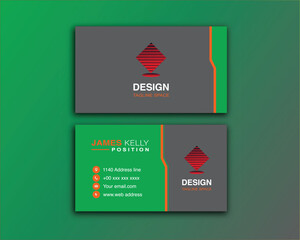 simple vector editable business card 2023