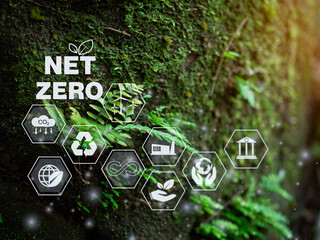 CO2 emission reduction concept, clean and friendly environment without carbon dioxide emissions....