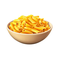 Bowl of pasta on a transparent background