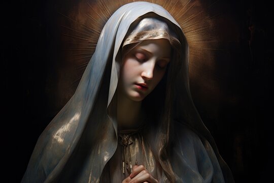 Portrait of the Blessed Mother Mary.