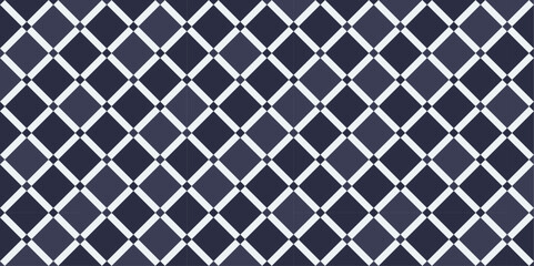 Seamless diagonal square pattern background Vector. Black floor texture