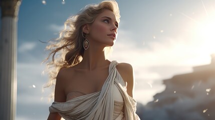 Aphrodite - The greek goddess of love.generative ai
