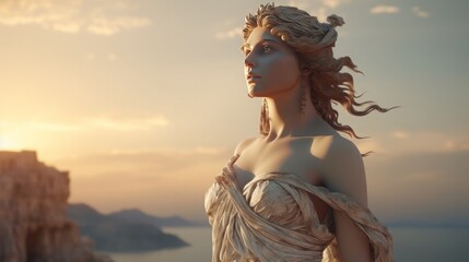 Aphrodite - The greek goddess of love.generative ai
