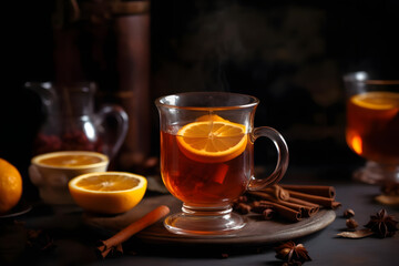 spiced tea, warm and aromatic winter beverage