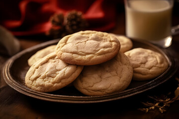 Fototapeta na wymiar eggnog cookies, rich, eggnog-flavored cookies for a treat
