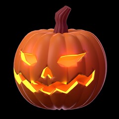 3D Rendered Halloween Illustration Halloween Pumpkin