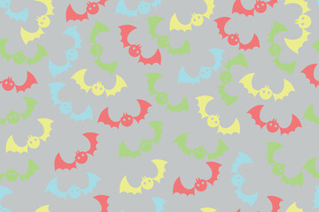 SEAMLESS BAT BACKGROUND VECTOR ILLUSTRATION