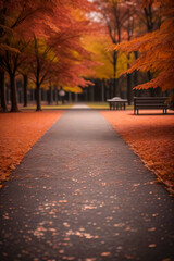 Fototapeta premium Autumn Leaves background depth of field wallpaper