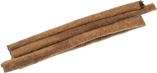 cinnamon cut out on transparent background.