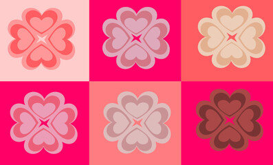 pink flower on block of pink background illustration image background
