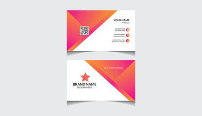 Naklejka na ściany i meble Professional Business card vector template design in Horizontal layout 