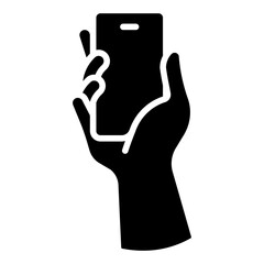 holding phone icon