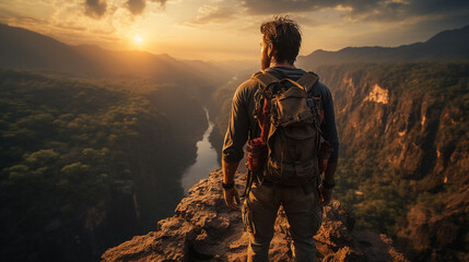 Male hiker.