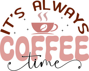 Funny Coffee Colorful Sublimation Design Graphics. Retro Coffee Lover Typographic Quote, Slogan , Saying for Print on Demand Business and Clothing Industry.