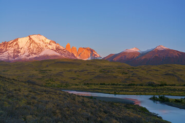 Sunrise in Torres del Paine National Park
