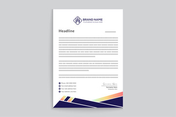 Modern professional letterhead design