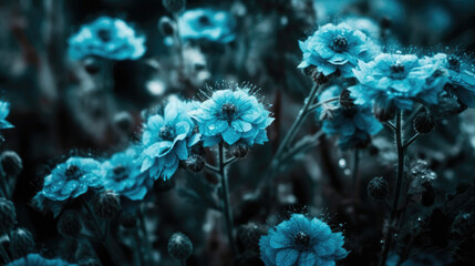 blue flowers background breathtaking ice stunning acrylic tar defense silver color schemes brown cyan princess world.