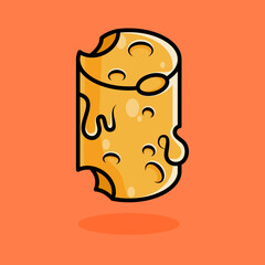 Cute Cheese Illustration Elements four